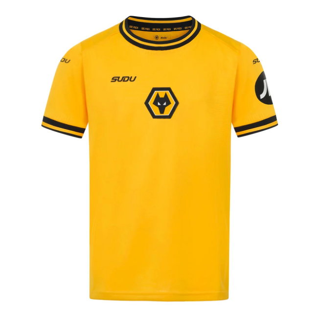 2024-2025 Wolves Home Shirt (Kids) (Djiga 34)-SoccerKits Hub | Buy Soccer Jerseys Online
